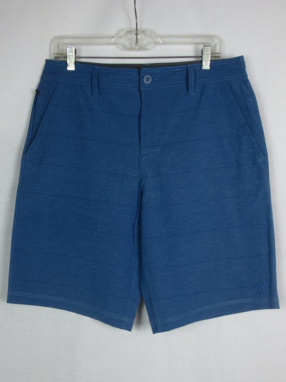 NEW Hang Ten Shorts Blue Striped Lightweight Hybrid Soft Comfy Casual Size 32